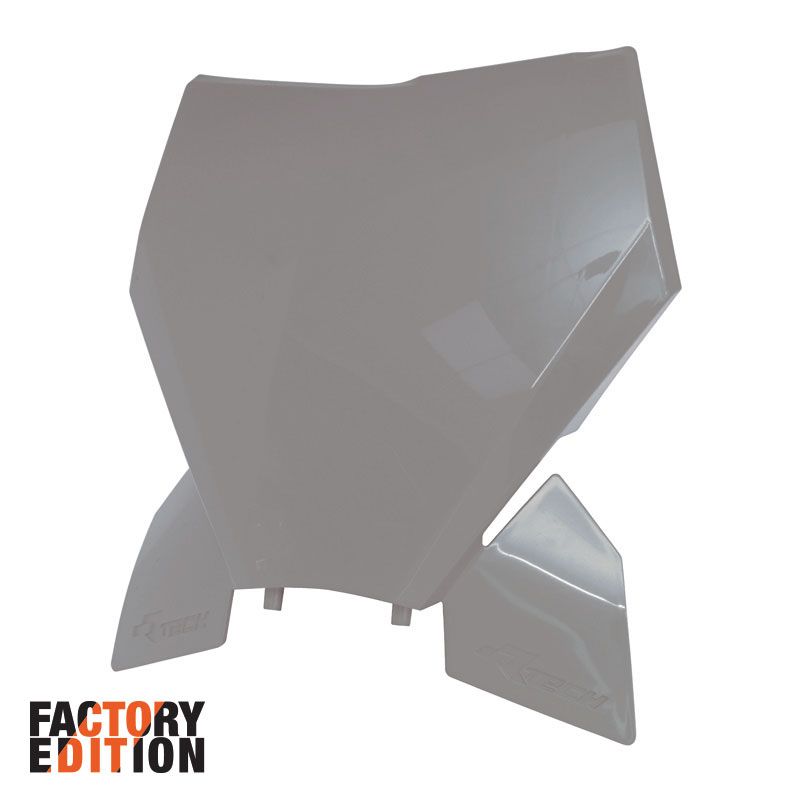 FACTORY FRONT NUMBER PLATE 2023-2025 SX/SX-F KTM QUANTUM GREY, RTECH R-TBKTMGR0093