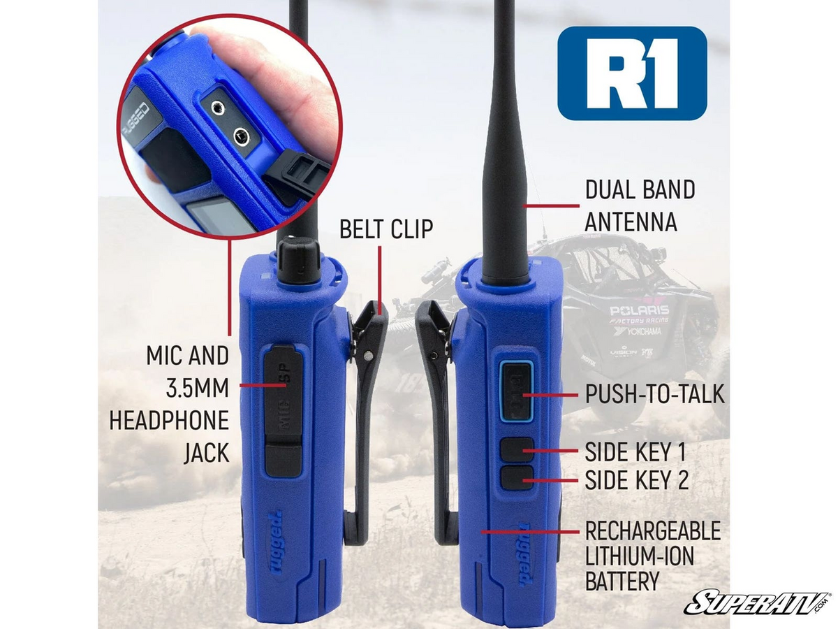 Rugged Radios Rugged R1 Business Band Two-Way Handheld Radio Digital and Analog