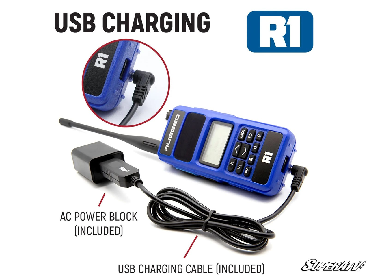 Rugged Radios Rugged R1 Business Band Two-Way Handheld Radio Digital and Analog