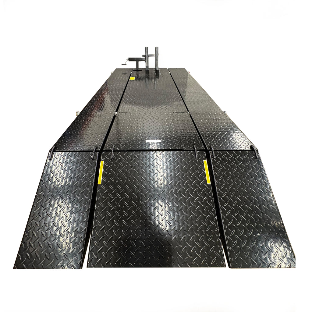 HEAVY DUTY 700KG MOTORCYCLE AND ATV WORKSHOP AIR LIFT WITH REMOVABLE SIDE EXTENSIONS