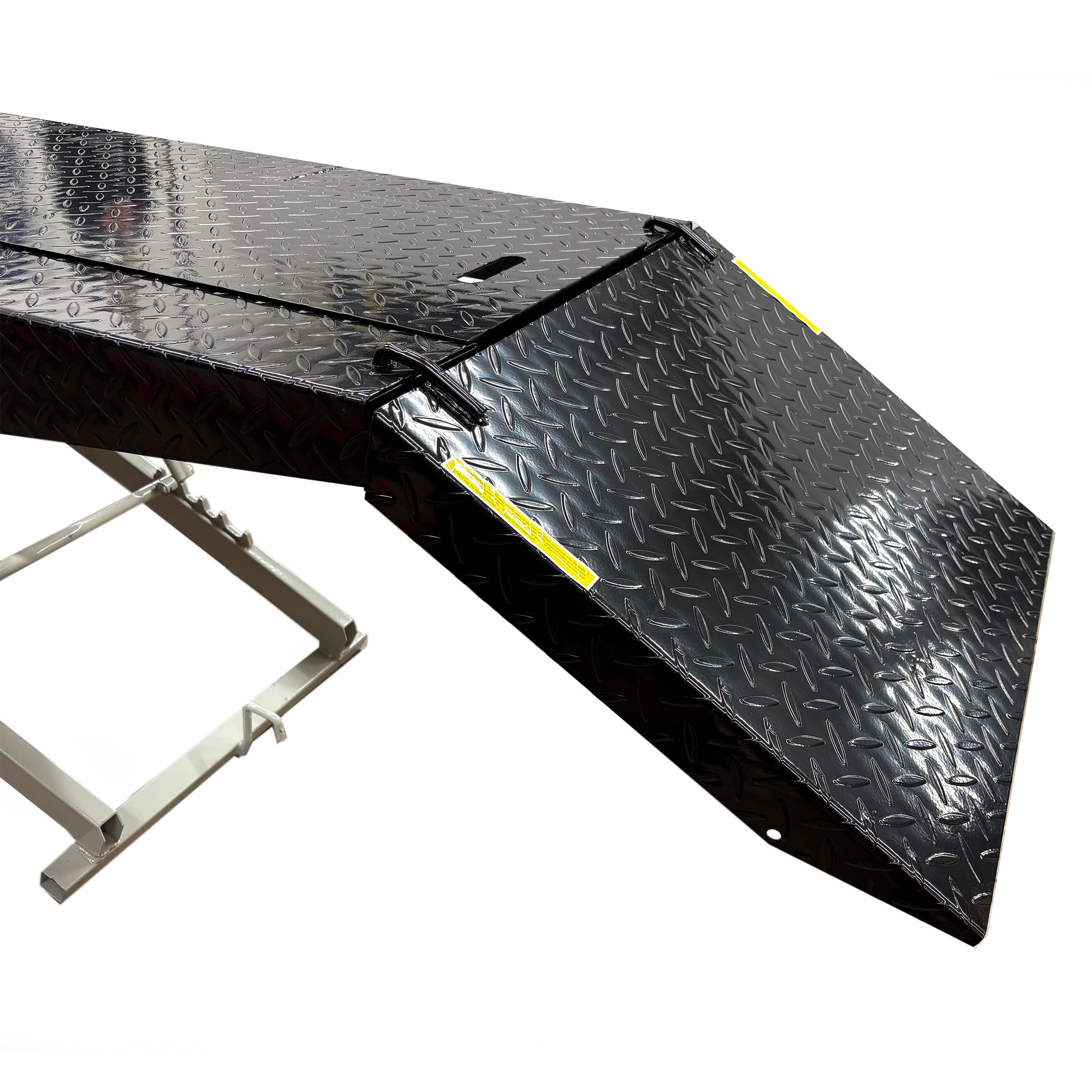 HEAVY DUTY 700KG MOTORCYCLE AND ATV WORKSHOP AIR LIFT WITH REMOVABLE SIDE EXTENSIONS
