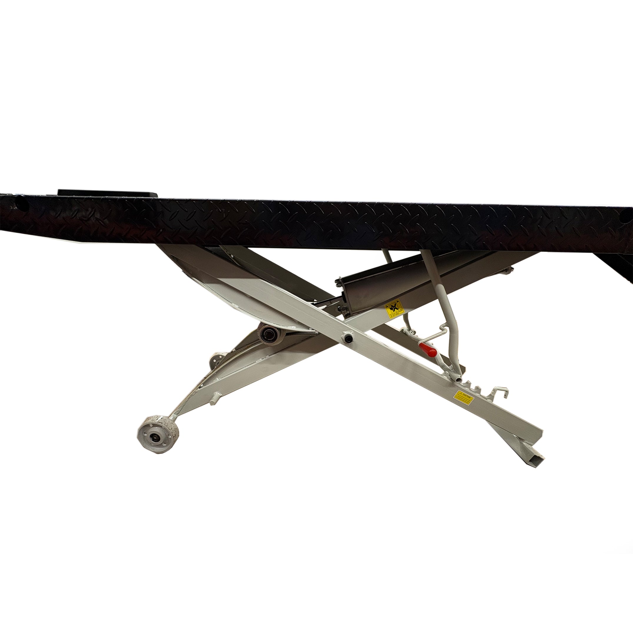 HEAVY DUTY 700KG MOTORCYCLE AND ATV WORKSHOP AIR LIFT WITH REMOVABLE SIDE EXTENSIONS