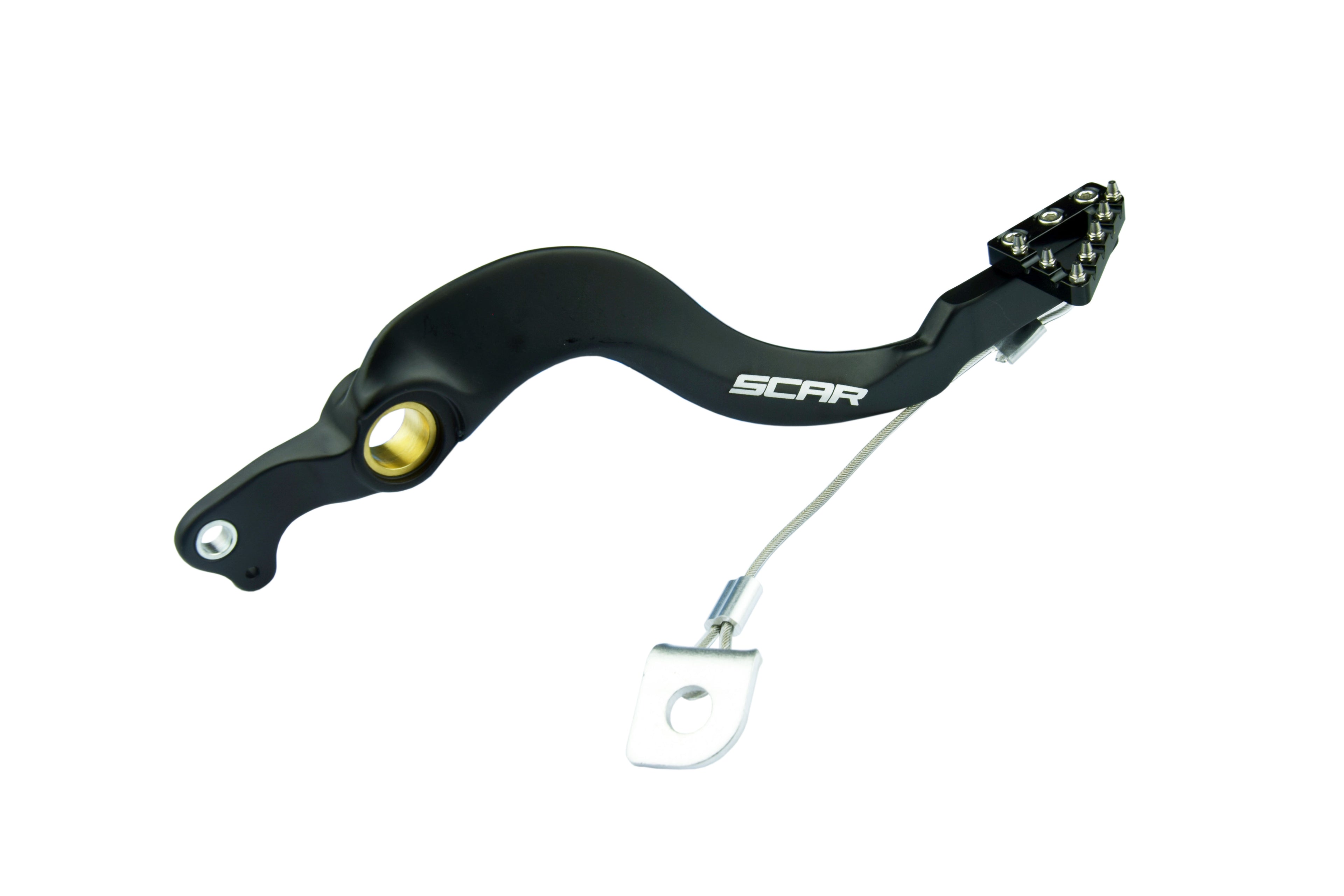 REAR BRAKE PEDAL BLACK 04-26 HONDA CRF 250 450 R RX RWE SCAR RBP203BK