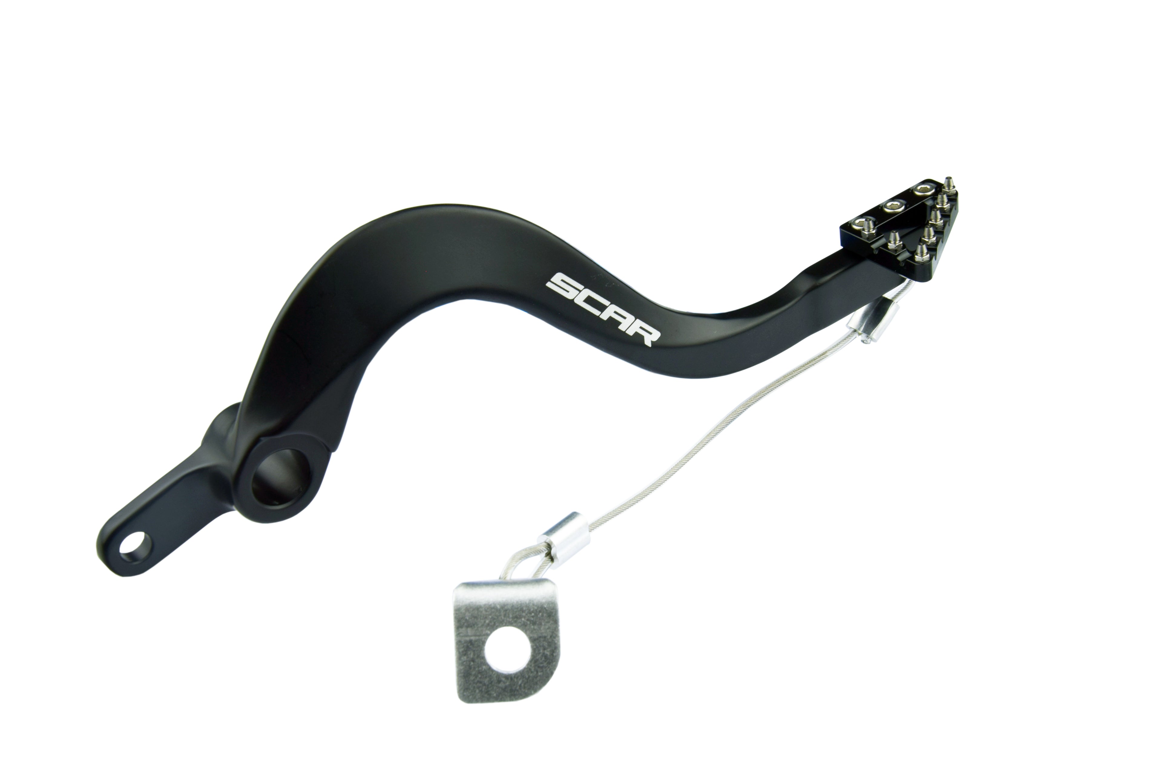 REAR BRAKE PEDAL BLACK 06-26 KAWASAKI KX 250 450 F X SCAR RBP303BK