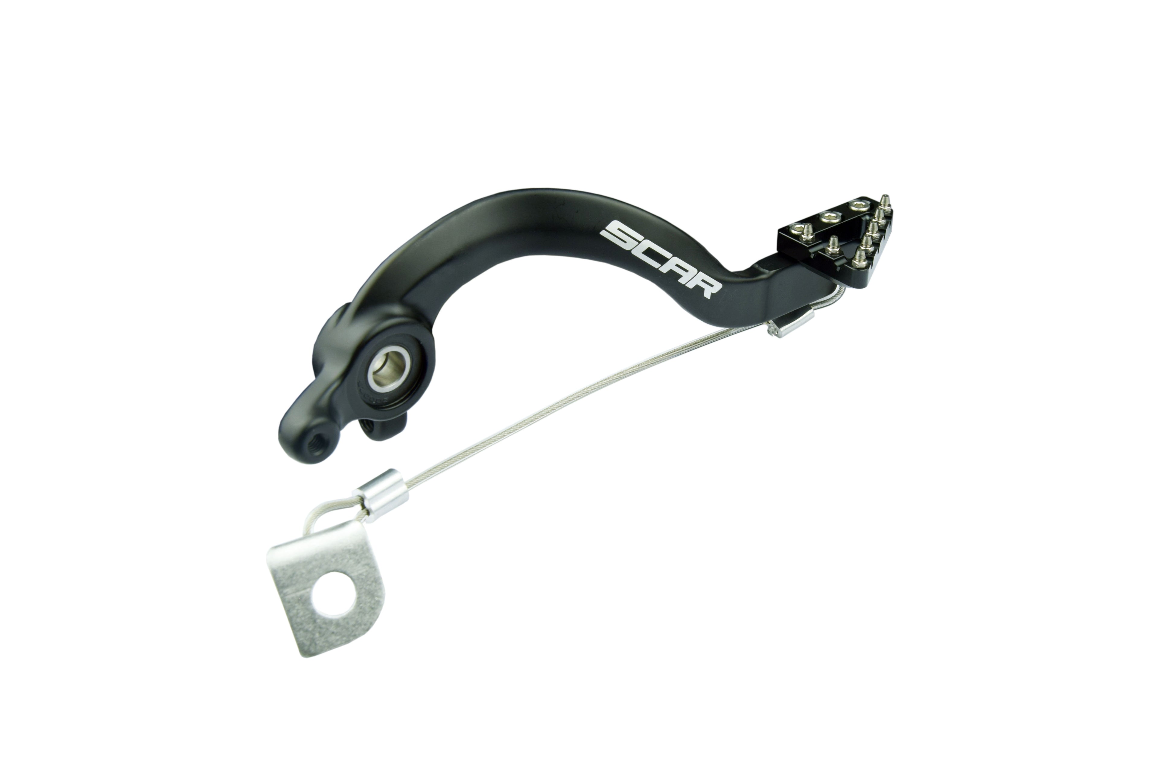 REAR BRAKE PEDAL BLACK 09-23 GAS GAS HUSQVARNA KTM MC TC SX 65 SCAR RBP501BK