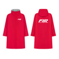 CHANGING DRY ROBE - FIR TEXT - RED - ADULT ONE SIZE
