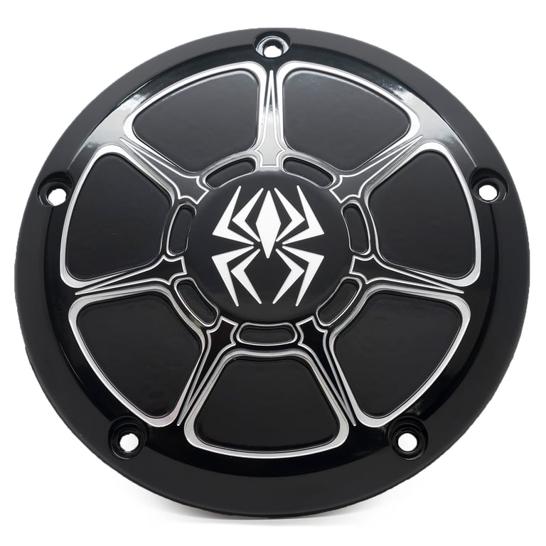 DERBY COVER BLACK GLOSS 99-24 AMERICAN V-TWIN DYNA FAT BOB REKLUSE RMS-0515003