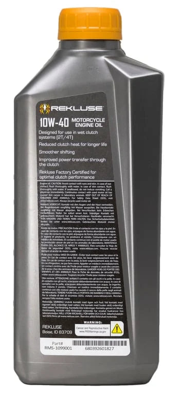 FACTORY FORMULATED OIL 10W/40 4T ENGINE REKLUSE RMS-1099001