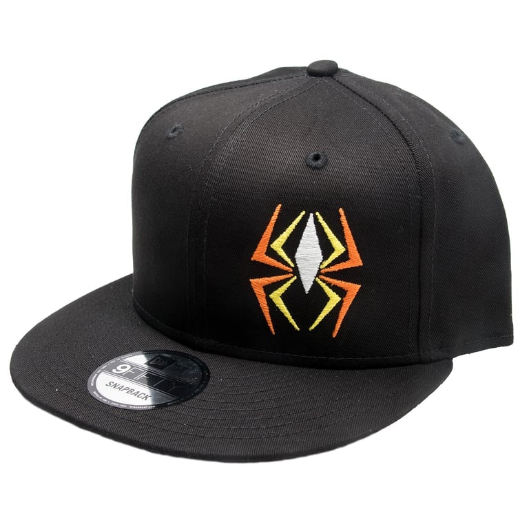 SNAP BACK CAP BLACK DELUXE SPIDER ONE SIZE REKLUSE RMS-928