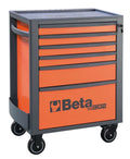 Mobile Roller Cab 6 Drawers Reinforced Worktop 800kg Capacity - Beta Tools RSC24/6-O