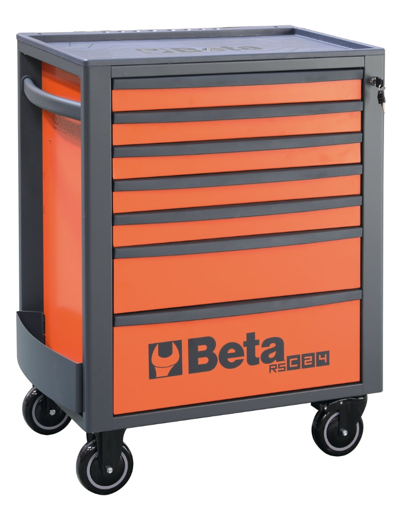 Mobile Roller Cab 7 Drawers Reinforced Worktop 800kg Capacity - Beta Tools RSC24/7-FO