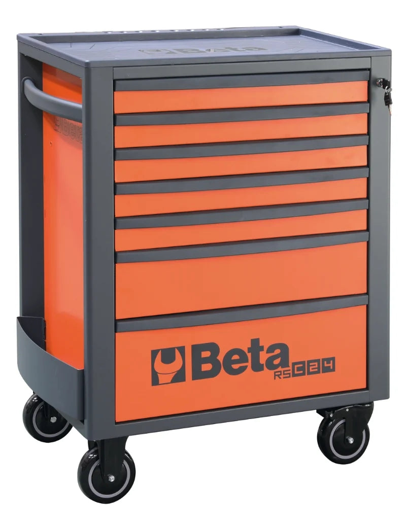 Mobile Roller Cab 7 Drawers Reinforced Worktop 800kg Capacity - Beta Tools RSC24/7-G