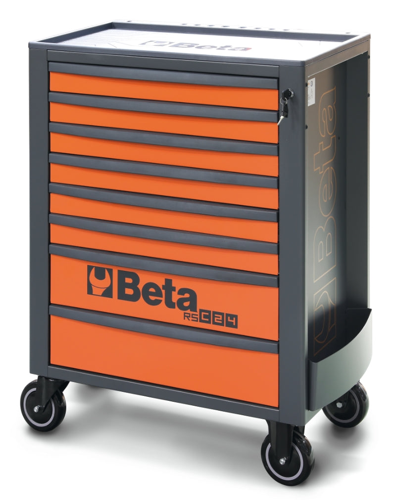 Mobile Roller Cab 8 Drawers Reinforced Worktop 800kg Capacity - Beta Tools RSC24/8-FO