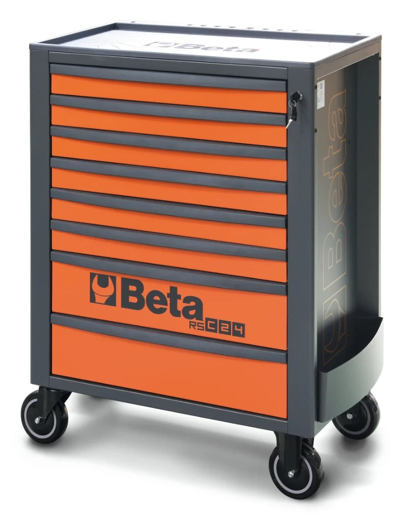 Mobile Roller Cab 8 Drawers Reinforced Worktop 800kg Capacity - Beta Tools RSC24/8-N