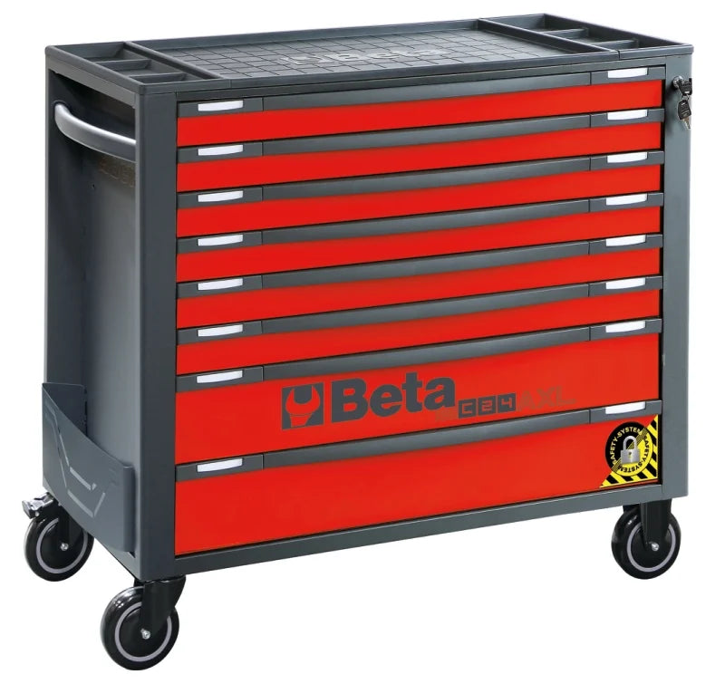 Mobile Roller Cab 8 Drawers Anti-Tilt System Long Model 1000kg Capacity - Beta Tools RSC24AXL/8-A