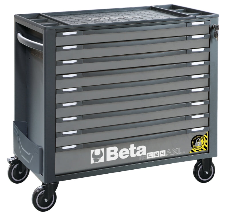 Mobile Roller Cab 9 Drawers Anti-Tilt System Long Model 1000kg Capacity - Beta Tools RSC24AXL/9-O