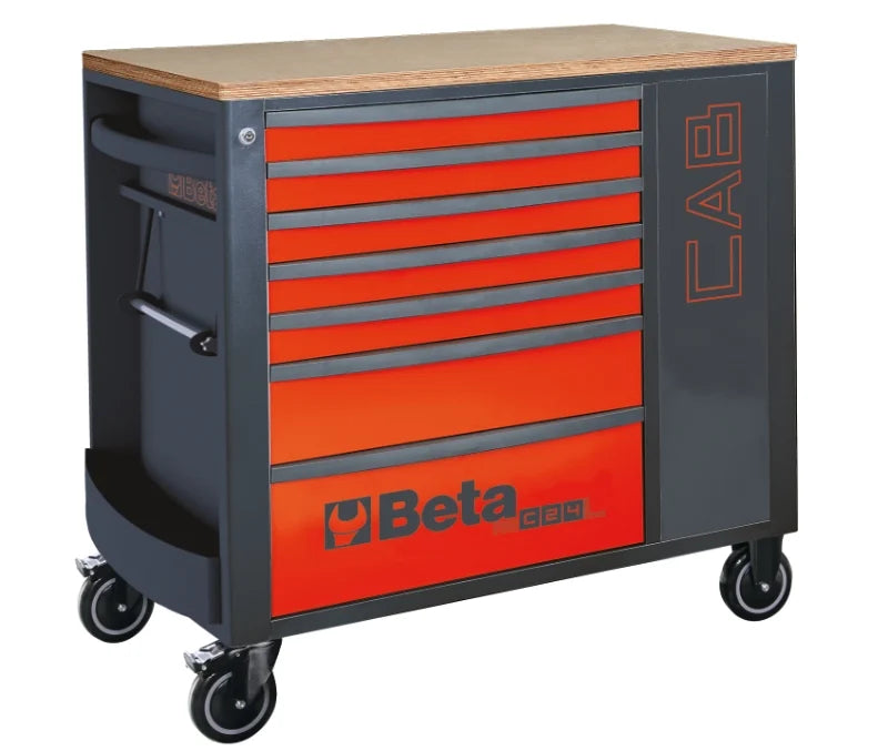 Mobile Roller Cab 7 Drawers Tool Cabinet 1100kg Capacity - Beta Tools RSC24L-CAB/O