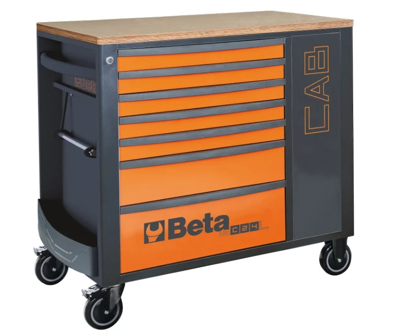 Mobile Roller Cab 7 Drawers Tool Cabinet 1100kg Capacity - Beta Tools RSC24L-CAB/R
