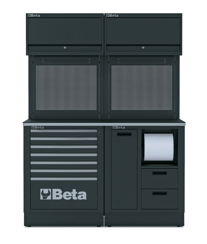 Workshop Equipment Combination RSC50 with Worktop, Drawers, and Tool Panels - BetaRSC50 RSC50 A