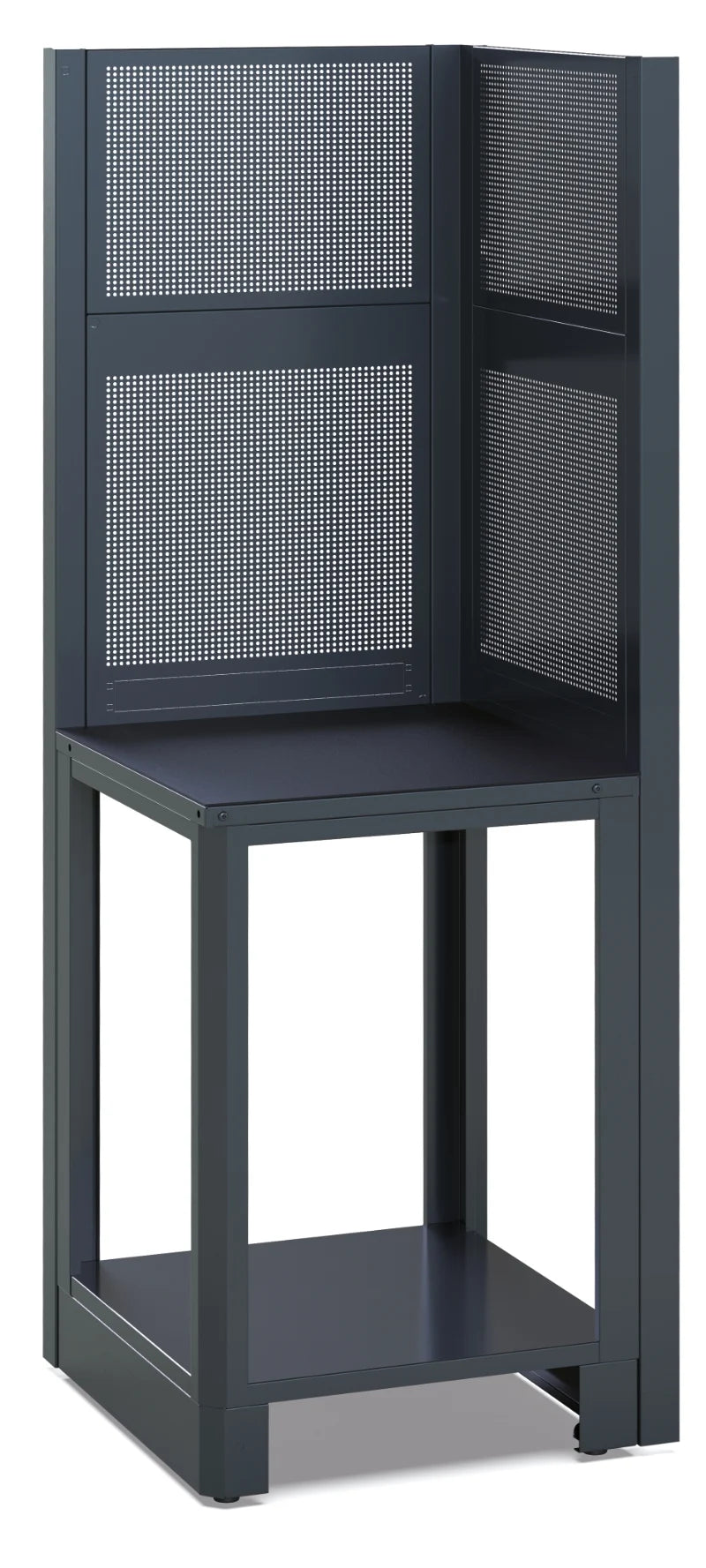 SELF-SUPPORTING CORNER WORKTOP UNIT BETA RSC50 AC-G 630X630MM PVC COATED 4 TOOL PANELS