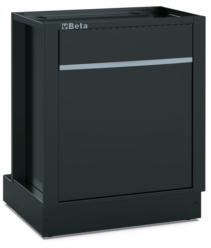 Fixed Sorted Waste Collection Module for RSC50, Pull-out Compartment 588x355x580mm, 2 Interior Containers, Adjustable Feet - BetaRSC50 RSC50 CS