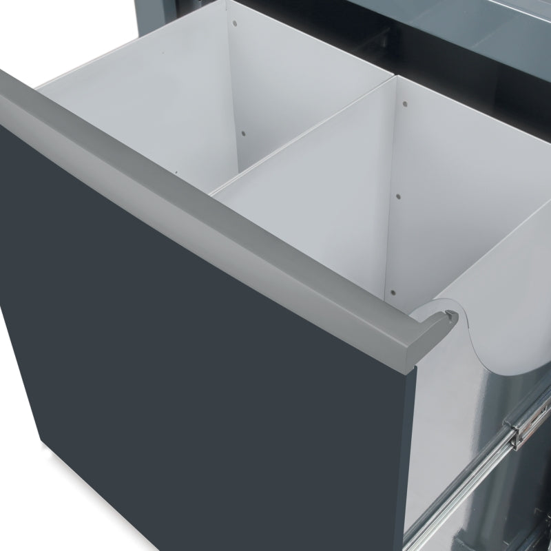 Fixed Sorted Waste Collection Module for RSC50, Pull-out Compartment 588x355x580mm, 2 Interior Containers, Adjustable Feet - BetaRSC50 RSC50 CS
