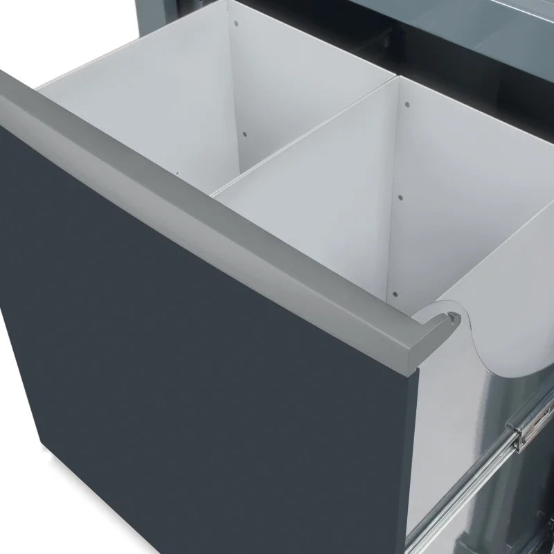 SORTED WASTE COLLECTION MODULE RSC50 CS BETA PULL-OUT 2 CONTAINERS ADJUSTABLE FEET
