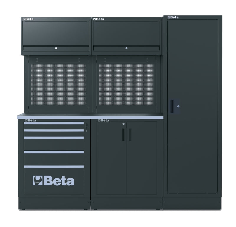 Workshop Equipment Combination RSC50 with Worktop, Drawers, Cabinets, and Tool Panels - BetaRSC50 RSC50 D