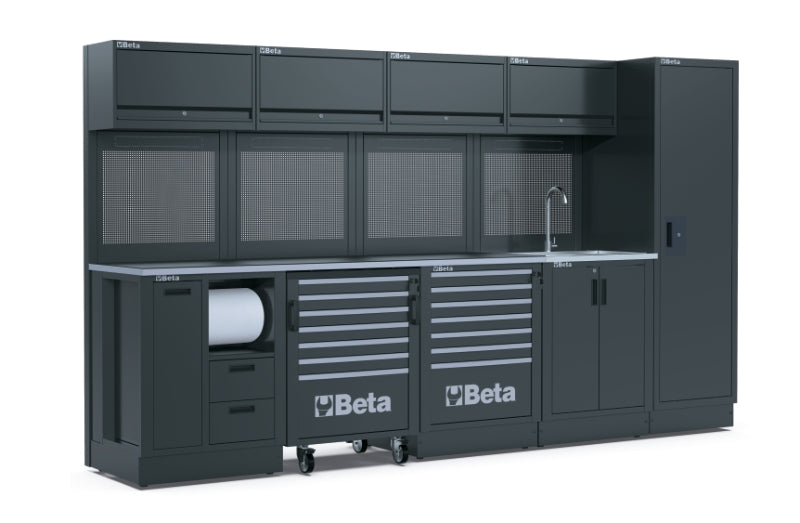 Workshop Equipment Combination RSC50 with 2.240mm Worktop, Drawers, Ro ...