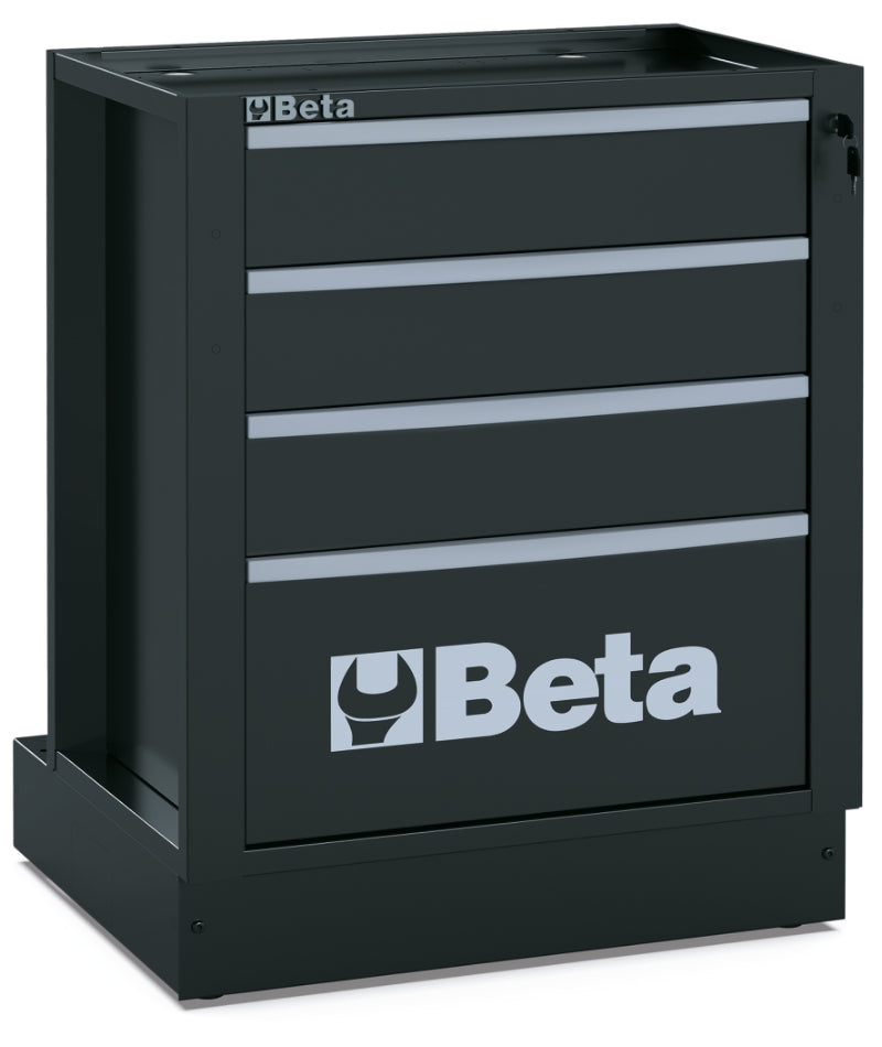 Fixed Module with 4 Drawers for RSC50, 588x367mm, Central Lock, Adjustable Feet - BetaRSC50 RSC50 M4