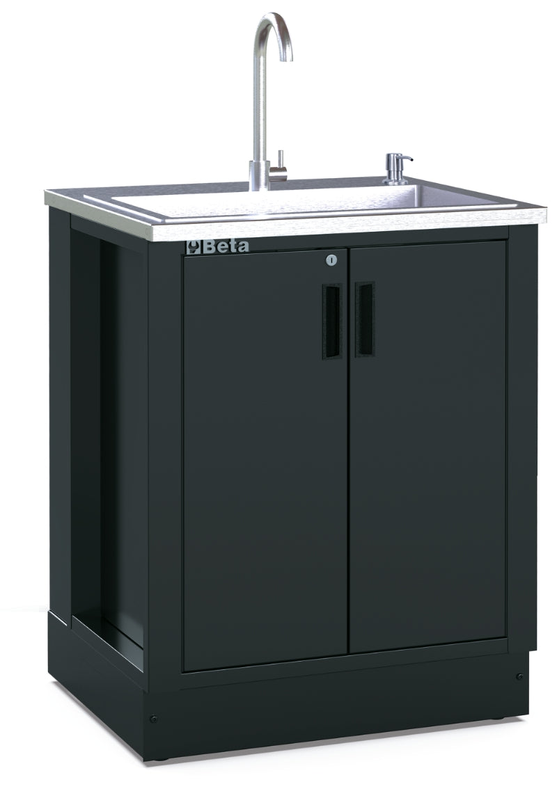 FIXED SINK MODULE BETARSC50 RSC50 ML STAINLESS BASIN MIXER TAP SOAP DISPENSER 615X435X575MM