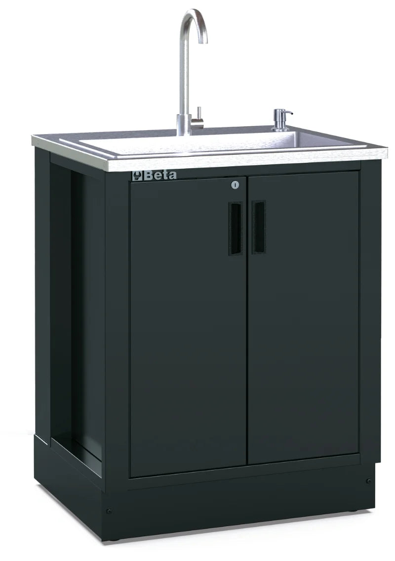 FIXED SINK MODULE BETARSC50 RSC50 ML STAINLESS BASIN MIXER TAP SOAP DISPENSER 615X435X575MM