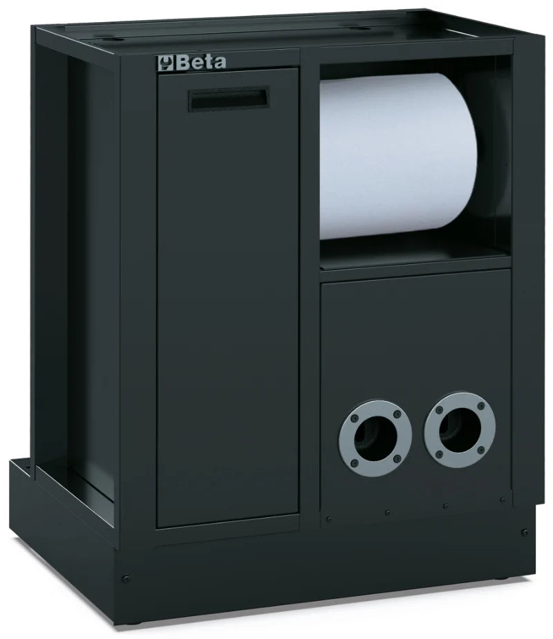 FIXED SERVICE MODULE BETA RSC50 MS-2AVV EMPTY TWO REELS WASTE BIN PAPER ROLL ADJUSTABLE FEET