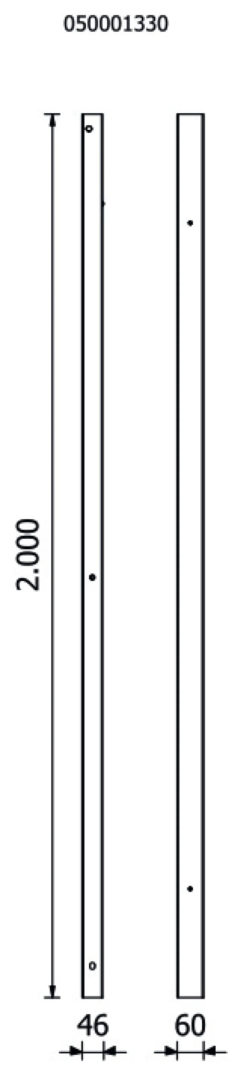 Pair of Right/Left Uprights for RSC50 - BetaRSC50 RSC50 P/2MDX-SX