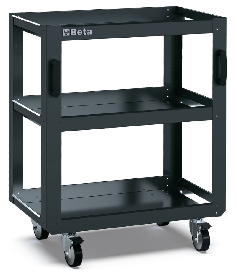 3-Tier Tool Trolley for RSC50, Four Swivel Castors 100mm, Two with Brakes, 200kg Load Capacity - BetaRSC50 RSC50 T3