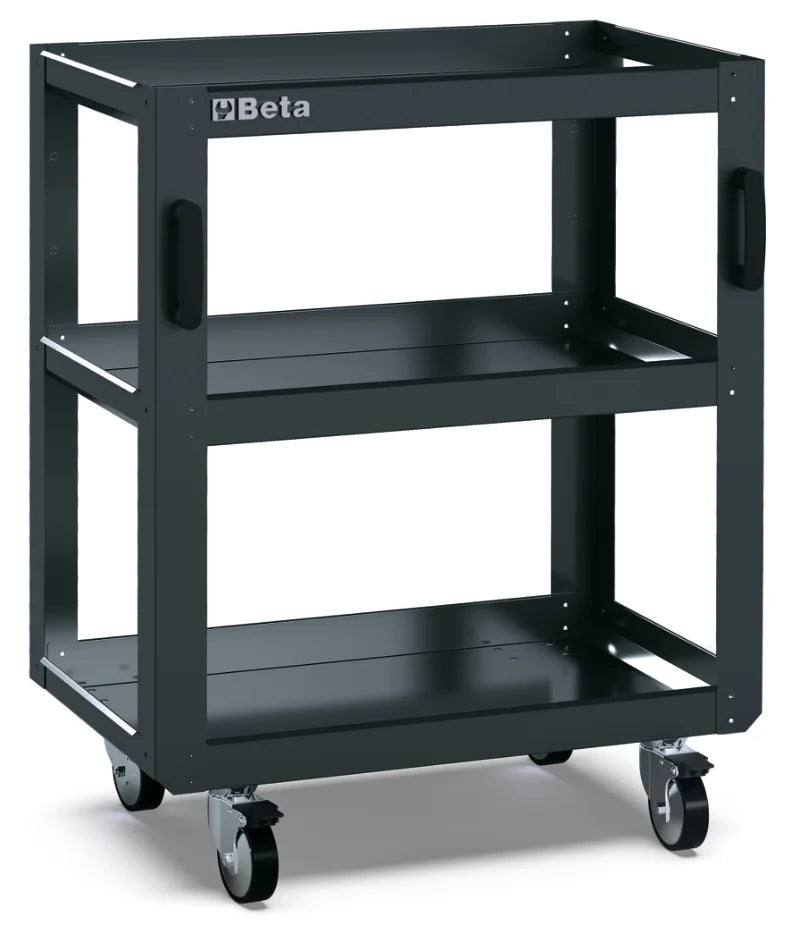 3-Tier Tool Trolley for RSC50, Four Swivel Castors 100mm, Two with Brakes, 200kg Load Capacity - BetaRSC50 RSC50 T3
