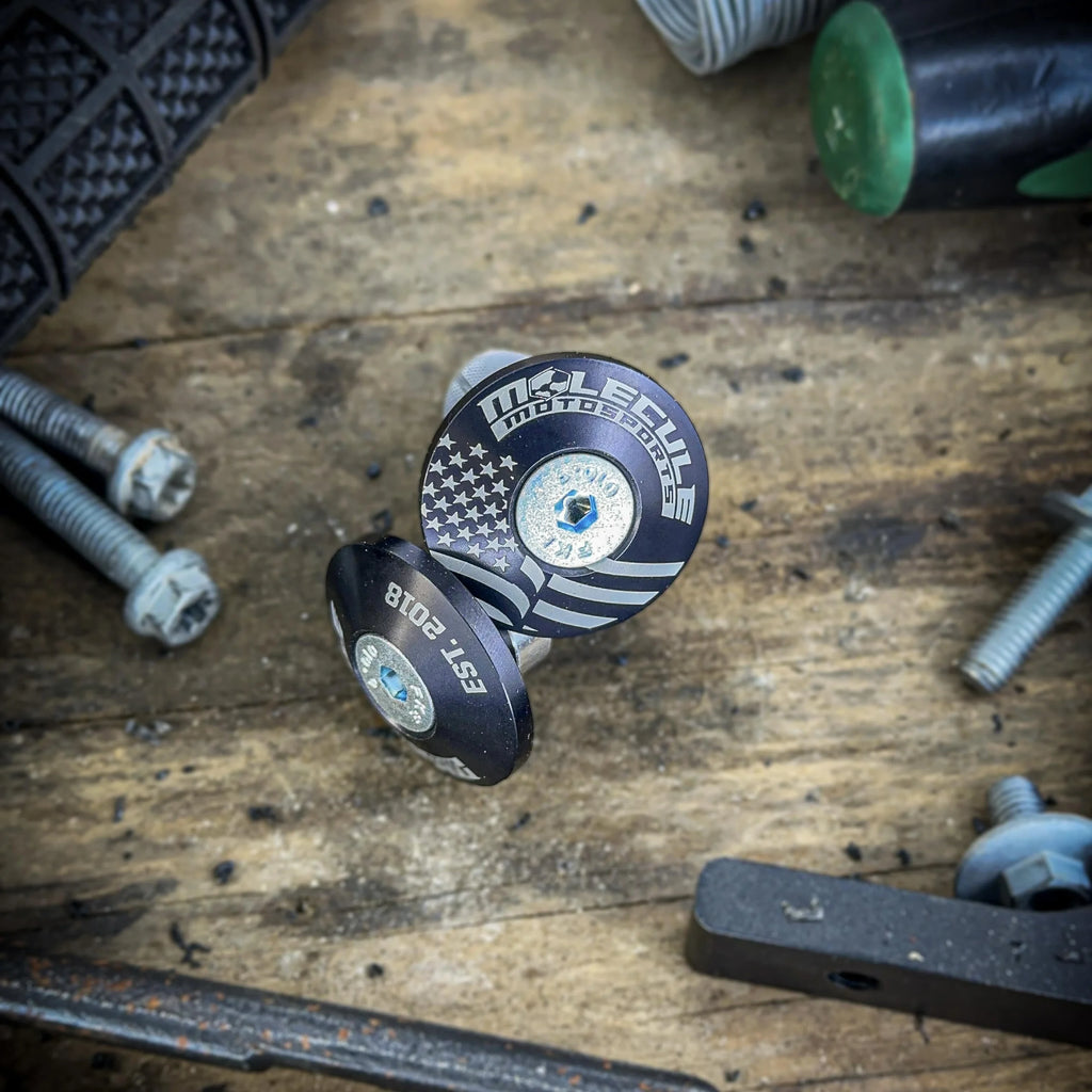 MOLECULE BILLET BAR END CAPS