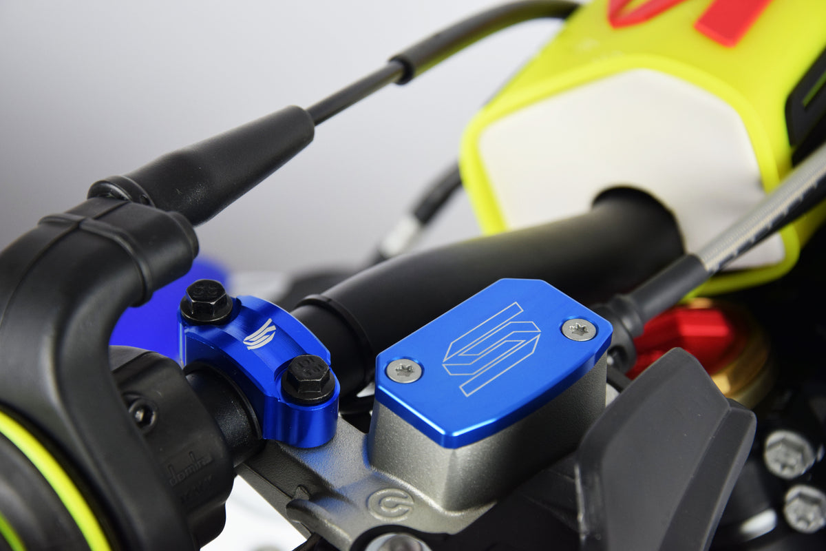 FRONT BRAKE RESERVOIR COVER BLUE 04-26 KTM HUSABERG HUSQVARNA SHERCO SX XC EXC BREMBO SCAR 5801B