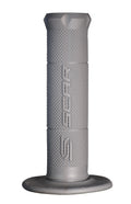 SINGLE DENSITY MX GRIPS GREY SOFT COMPOUND DIAMOND HALF WAFFLE SCAR GOSG