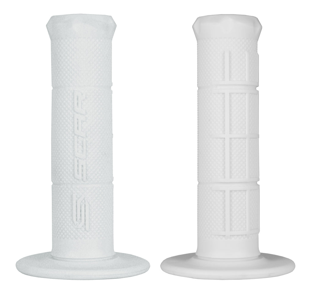 MX GRIPS WHITE SINGLE DENSITY DIAMOND HALF WAFFLE SOFT COMPOUND SCAR GOSW