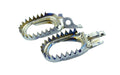 TITANIUM FOOTPEGS 06-26 KAWASAKI KX 250 450 F X ANTI-MUD 60mm WIDE SCAR S3516AM