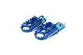 EVO FOOTPEGS BLUE 98-26 HUSQVARNA KTM ENDURO SUPERMOTO FREERIDE SX SMC 701 690 85 57mm SCAR S5585BL