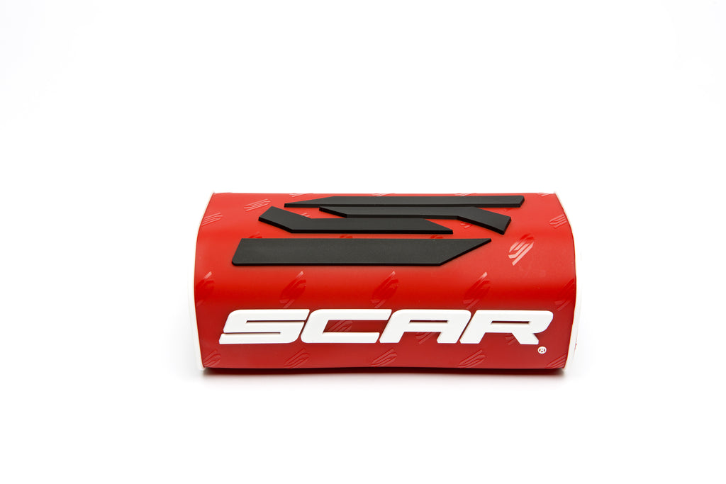 OVERSIZE HANDLEBAR PAD RED WITHOUT CROSSBAR 1 1-8 SCAR SMSORD