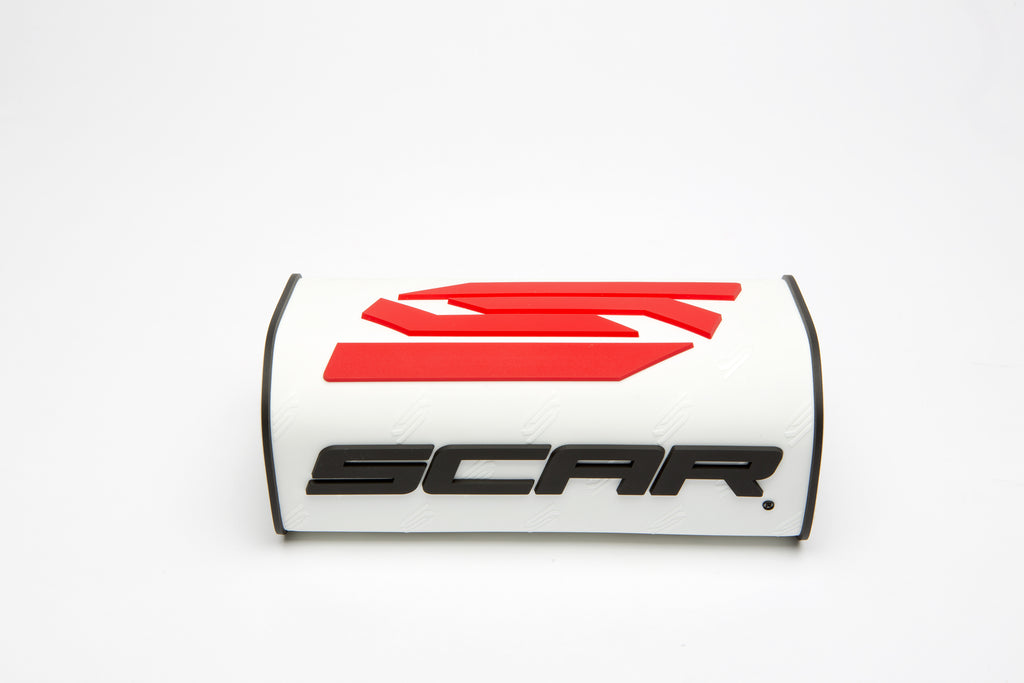 HANDLEBAR PAD WHITE OVERSIZE WITHOUT CROSSBAR SCAR SMSOW