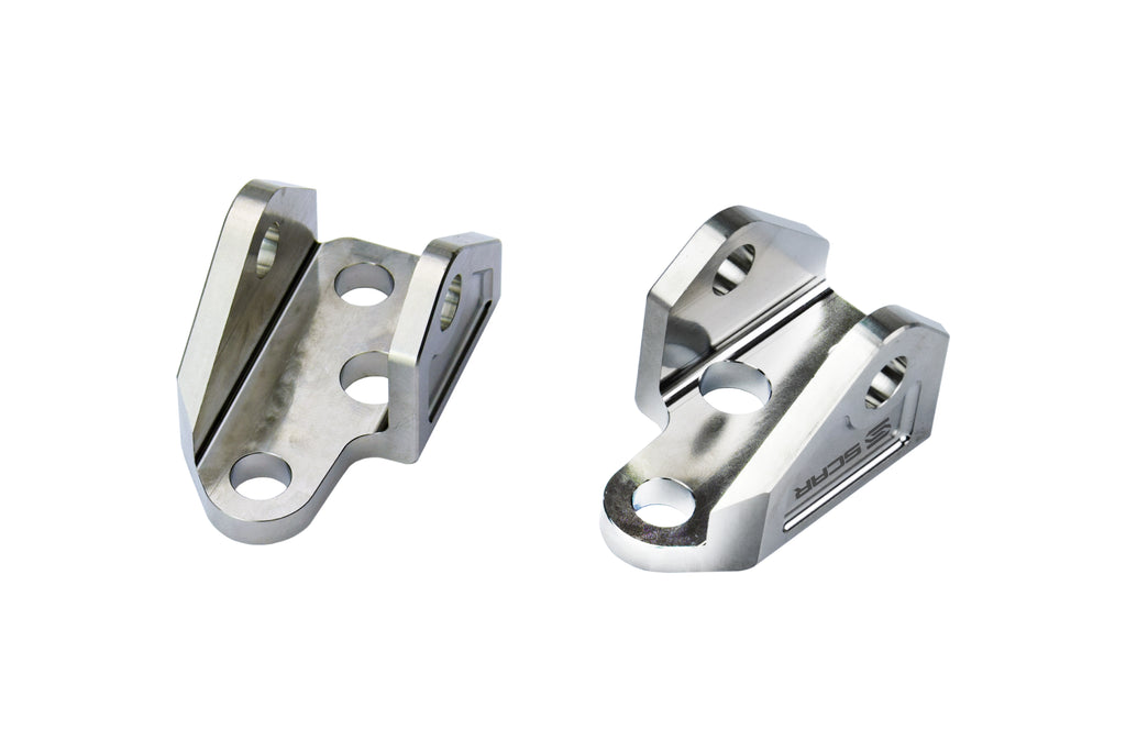 TITANIUM FOOTPEG MOUNTS BRACKETS 23-26 FANTIC YAMAHA XXF YZ 250 450 F GR5-TI SCAR STFMB153