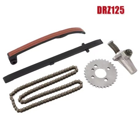 CAM CHAIN & GUIDES & ADJUSTER & SPROCKET 5pcs KIT 1994-2018 SUZUKI DR-Z125 12760-44A00