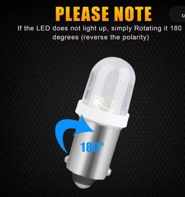 10Pcs LIGHT BULB 12V 4W BA9S P233 T11 3030 1SMD LED T4W