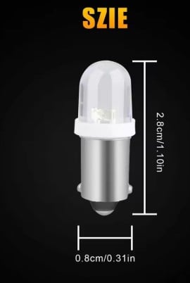 10Pcs LIGHT BULB 12V 4W BA9S P233 T11 3030 1SMD LED T4W