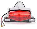 LED TAILLIGHT BRAKE LAMP TRIUMPH BONNEVILLE HARLEY HONDA YAMAHA SUZUKI LUCAS STYLE SILVER