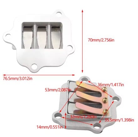 REEDS VALVE BLOCK YAMAHA PW80 1HA-13610-01-00